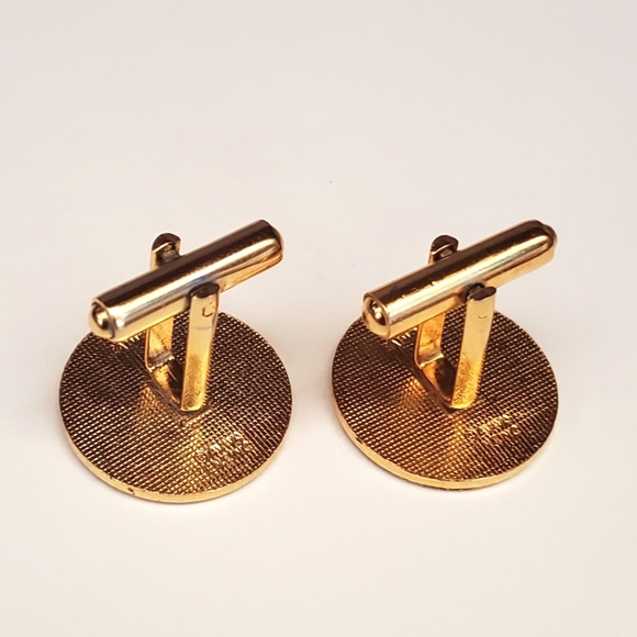 Smiley Face Enamel Cuff Links - Picture 4 of 7